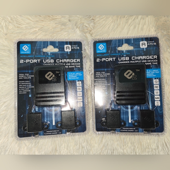 2 Port USB Charger EZ COLLECTION Intelligent Charging System Version A 2FD-B New - Picture 5 of 5